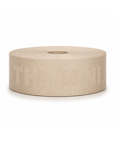 CINTA POLIESTER BEIGE THE MINI BAG CALADA P40 x 10mts