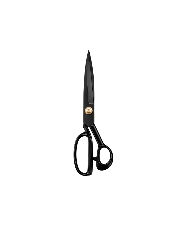 TIJERA METÁLICA MANGO NEGRO 10``