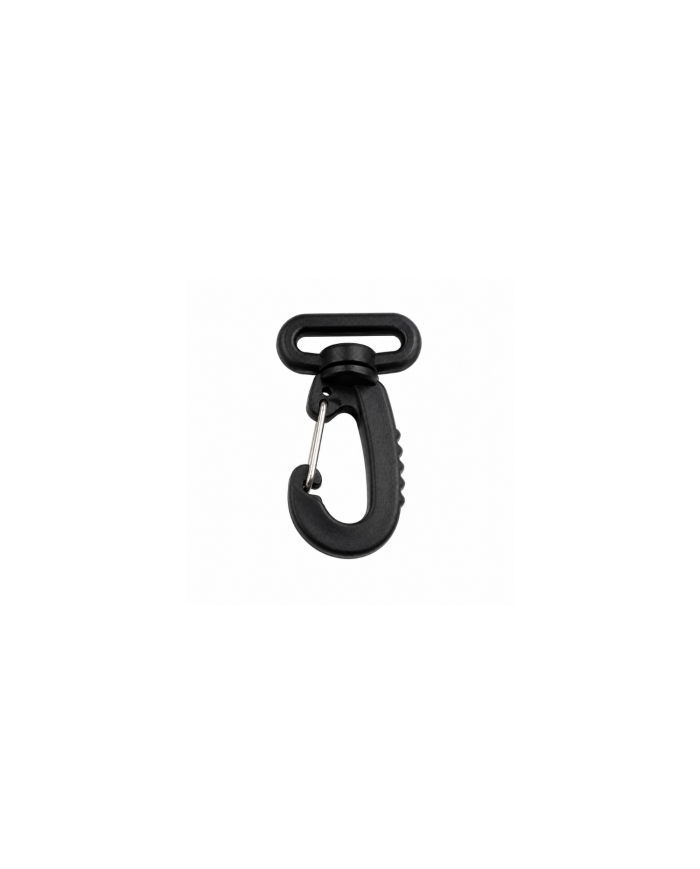 MOSQUETON PLASTICO ACETATO NEGRO P25