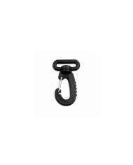 MOSQUETON PLASTICO ACETATO NEGRO P25